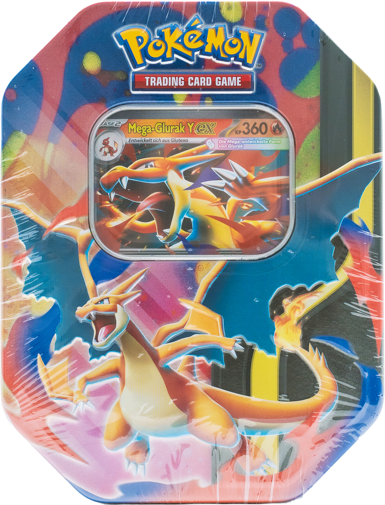 Pokémon Mega #127 Glurak Y ex Tin-Box (DE)