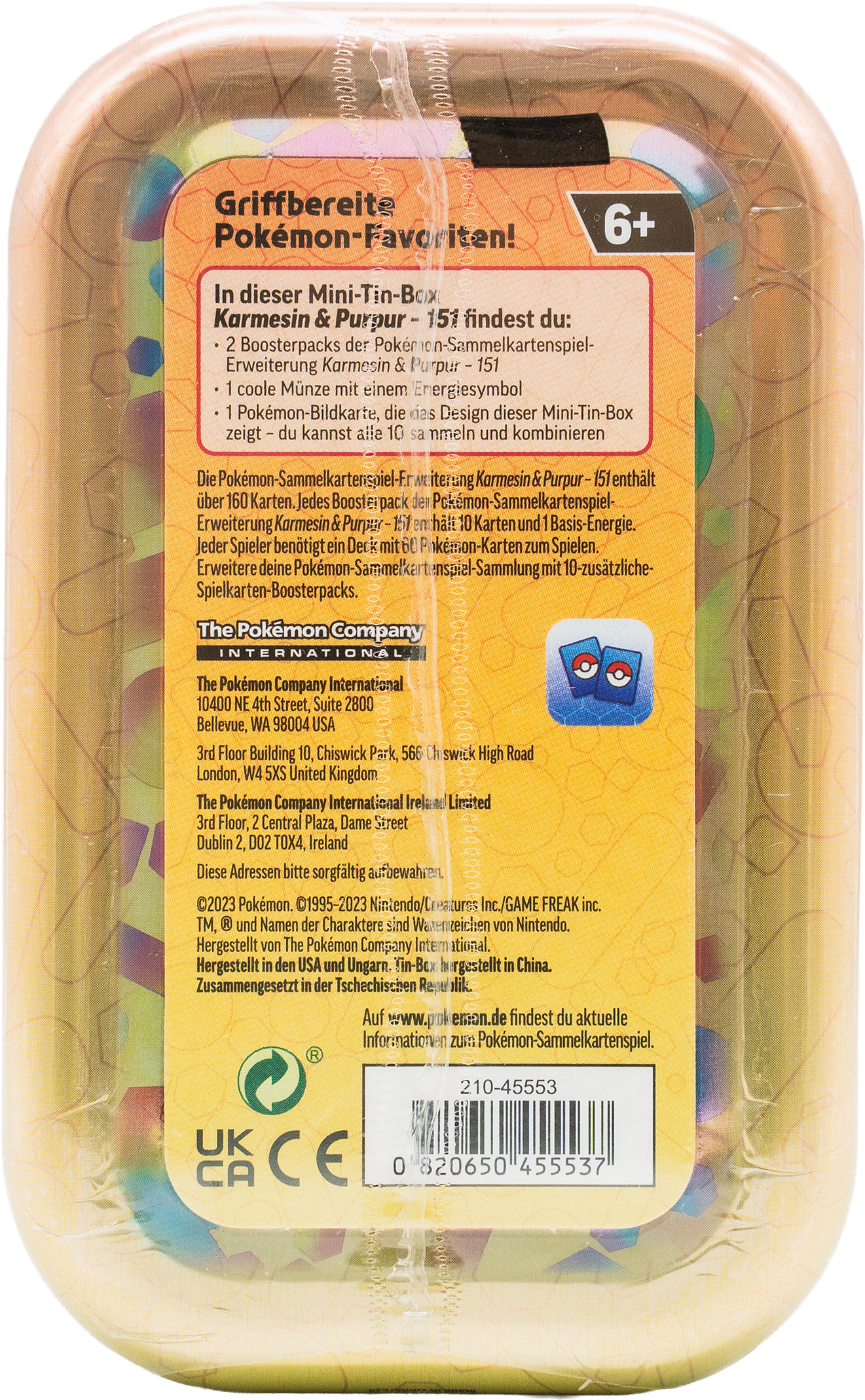 Pokémon Karmesin Purpur 151 Mini-Tin (DE)