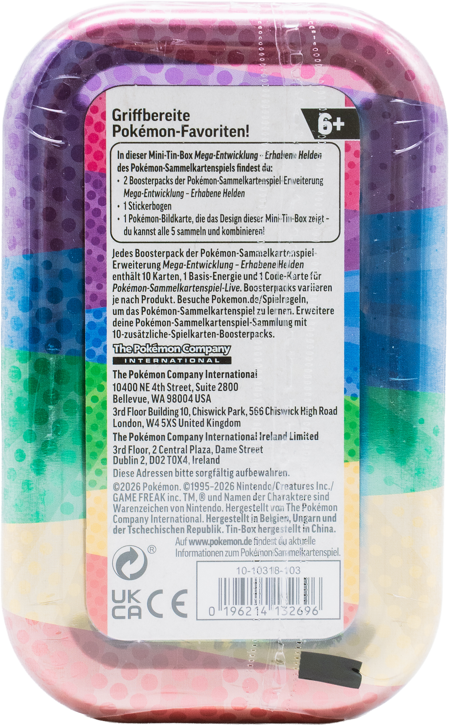 Pokémon Mega Entwicklung 2.5 Erhabene Helden Mini-Tin (DE)